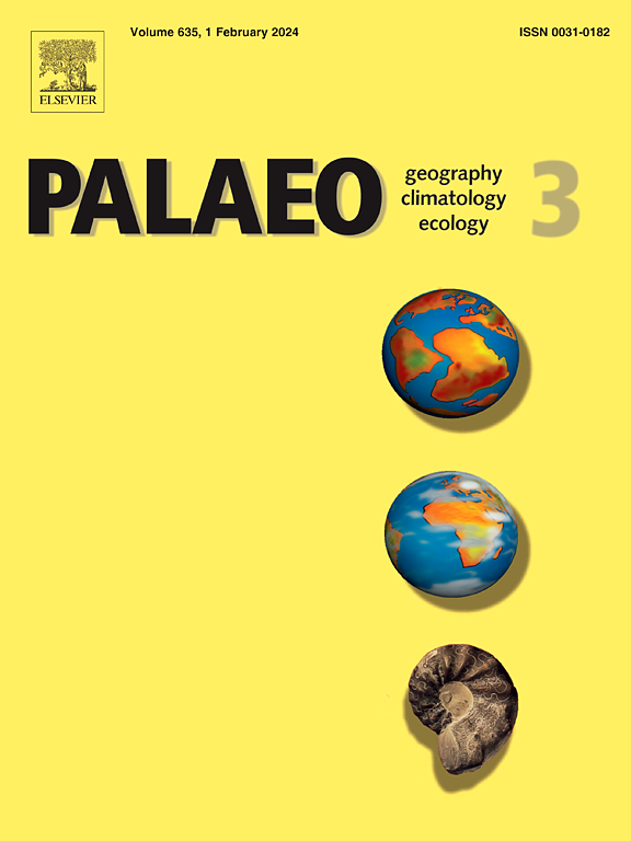 Go to journal home page - Palaeogeography, Palaeoclimatology, Palaeoecology